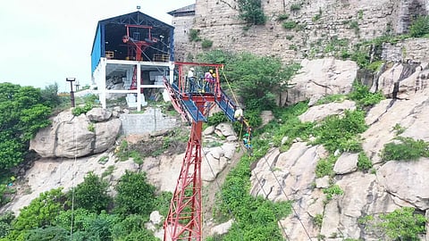 பக்தர்களை பாதுகாப்பது குறித்து ஒத்திகை