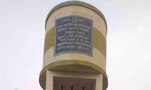 சேதமடைந்த குடிநீர் தொட்டி சீரமைக்கப்பட்டது