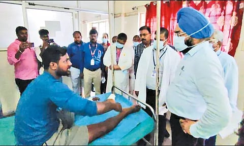 பூந்தமல்லி அரசு ஆஸ்பத்திரியில் சுகாதாரத்துறை செயலாளர் ஆய்வு