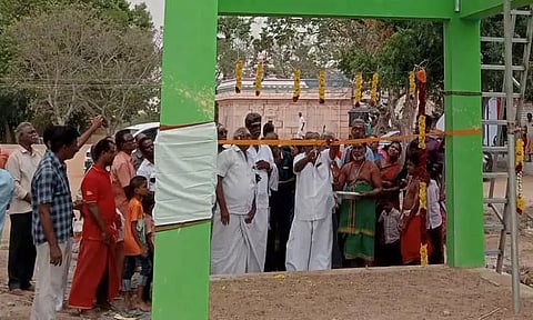 ஆலங்கிணறு சாஸ்தா கோவிலில்குடிநீர் தொட்டி திறப்பு