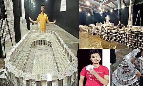 சீட்டுக்கட்டுகளில் பிரமாண்டம்