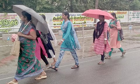 புதுக்கோட்டையில் 2-வது நாளாக மழை