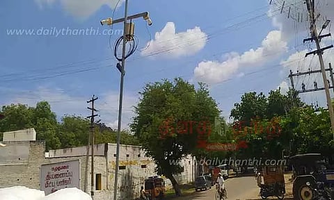 கழுகுமலையில் குற்றச் செயல்களை தடுக்க 18 கேமராக்கள் மூலம் தீவிர கண்காணிப்பு