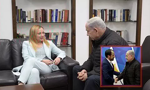 இஸ்ரேலுக்கு பெருகுகிறது ஆதரவு; நெதன்யாகுவுடன் இத்தாலி, சைப்ரஸ் தலைவர்கள் சந்திப்பு