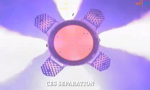 ககன்யான் சோதனைக் கலனில் இருந்து எடுத்த வீடியோவை வெளியிட்டது இஸ்ரோ.!