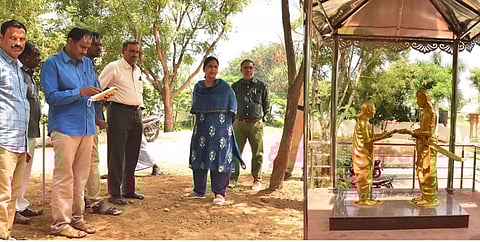 அதியமான் கோட்டத்தில்ரூ.1 கோடியில் புனரமைக்கும் பணிகலெக்டர் சாந்தி நேரில் ஆய்வு