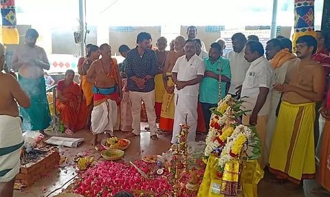 வத்தலக்குண்டு அருகே கலியுக சிதம்பரேஸ்வர் கோவிலில் மண்டல பூஜை