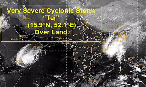 ஏமன் நாட்டில் கரையை கடந்தது தேஜ் புயல்...!