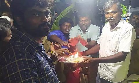 கழுகுமலையில் ஆயுத பூஜை விழா