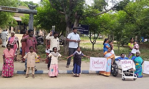 மாற்றுத்திறனாளிகள் ஆர்ப்பாட்டம்