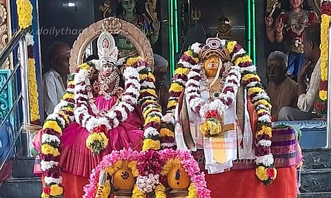 சவுடேஸ்வரி அம்மன் கோவிலில் திருக்கல்யாண நிகழ்ச்சி