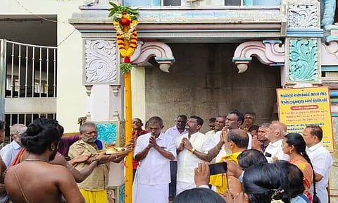 கோவில்பட்டி செண்பகவல்லி அம்மன் கோவிலில்ஐப்பசி திருக்கல்யாண திருவிழாகால்நாட்டு நிகழ்ச்சி