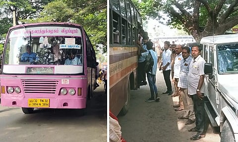 தினத்தந்தி செய்தி எதிரொலி: கடலூர் அரசு கல்லூரிக்கு கூடுதல் பஸ்கள் இயக்கம்