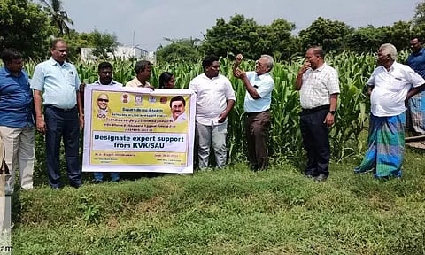 வேளாண் தொழில்நுட்பம் குறித்து விவசாயிகளுடன் அதிகாரிகள் கலந்துரையாடல்