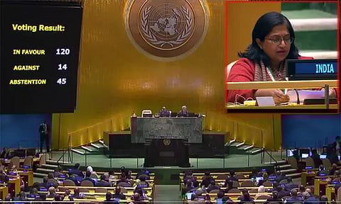 காசா போர் நிறுத்தம்.. வாக்கெடுப்பை புறக்கணித்தது ஏன்..? இந்தியா விளக்கம்