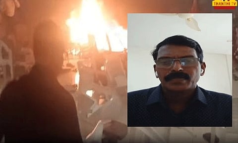 மதவழிபாட்டு கூட்டரங்கில் வெடிகுண்டு வைத்தது ஏன்.? சரணடைந்தவர் வெளியிட்ட வீடியோவால் பரபரப்பு.!