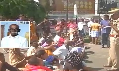 லிப்ட் கதவு என்று நினைத்து பாதுகாப்பு அறையை திறந்த முதியவர் - தவறி விழுந்து உயிரிழப்பு