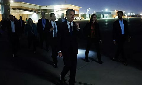 ஈராக் பிரதமருடன் பிளிங்கன் சந்திப்பு; இஸ்ரேல்-ஹமாஸ் மோதல் பற்றி விரிவான ஆலோசனை