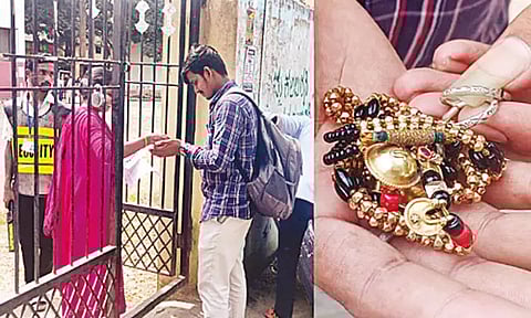 தேர்வு எழுத வந்த பெண்ணின் தாலியை கழற்ற கூறிய அதிகாரிகள்: கர்நாடகாவில் பரபரப்பு