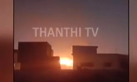 சென்னை மயிலாப்பூர் சாய்பாபா கோவிலில் தீ விபத்து- ரக்கெட் பட்டாசு வெடித்தபோது விபரீதம்