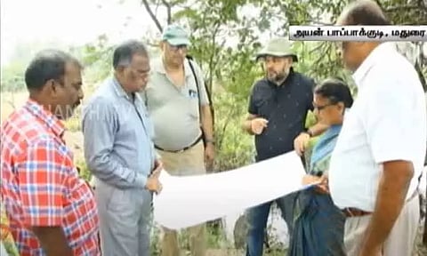 மதுரையில் கண்மாயில் இருந்து வெளியேறும் ரசாயன நுரை - பெங்களூரு ஆராய்ச்சி குழுவினர் நேரில் ஆய்வு