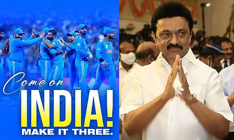 இந்திய கிரிக்கெட் அணிக்கு முதல்-அமைச்சர் மு.க.ஸ்டாலின் வாழ்த்து