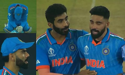 உலகக்கோப்பை இறுதிப்போட்டியில் தோல்வி: கண்ணீர் விட்டு அழுத இந்திய வீரர்கள்