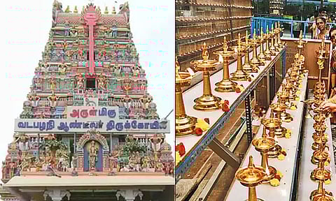 வடபழனி முருகன் கோவிலில் பரணி கார்த்திகை தீபம்; விளக்குகள் ஏற்றி பக்தர்கள் வழிபாடு