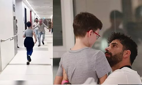 ஹமாஸ் பிடியில் இருந்து விடுதலையான இஸ்ரேல் சிறுவன்: தந்தையை பார்த்ததும் கட்டியணைத்து மகிழ்ச்சி - வைரல் வீடியோ