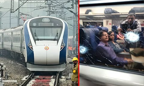 ஒடிசா வந்தே பாரத் எக்ஸ்பிரஸ் ரெயில் மீது கல்வீச்சு; ஜன்னல் கண்ணாடிகள் சேதம்