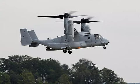 ஜப்பான்: அமெரிக்க ராணுவ விமானம் நொறுங்கி விழுந்ததில் ஒருவர் பலி; 7 பேர் மாயம்