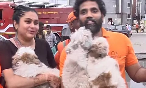 மழை வெள்ளத்தில் சிக்கிய நடிகை நமிதா பத்திரமாக மீட்பு!