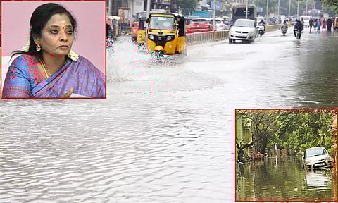 விடியல் இருக்கும் என்றார்கள், தண்ணீர் வடியல் கூட இல்லையே..: தமிழிசை சவுந்தரராஜன் கவிதை