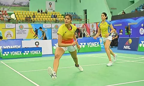 அஸ்வினி பொன்னப்பா-தனிஷா கிரஸ்டோ ஜோடி (image courtesy: BAI Media)