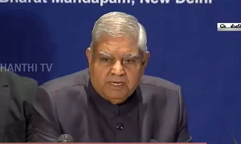 மனித உரிமைகளை பாதுகாப்பதில் உலகிற்கே இந்தியா முன் உதாரணம் - துணை ஜனாதிபதி ஜெகதீப் தன்கர் பெருமிதம்