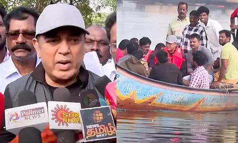 சந்திரனுக்கு ராக்கெட் விடுகிறோம்.. ஆனால் எண்ணெய் கழிவை அகற்ற கருவி இல்லையா..? - கமல்ஹாசன் கேள்வி