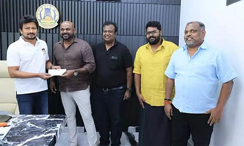 மிக்ஜம் புயல் பாதிப்பு: முதல்-அமைச்சரின் பொது நிவாரண நிதிக்கு 'டிமான்டி காலனி 2' படக்குழு சார்பில் ரூ.15 லட்சம் நிதியுதவி