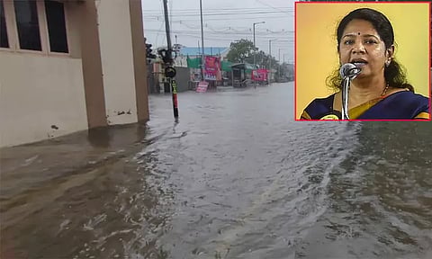 தூத்துக்குடியில் பெருவெள்ளம்.. அவசர உதவிக்கு வாட்ஸ்அப் எண்ணை அறிவித்த கனிமொழி எம்.பி.