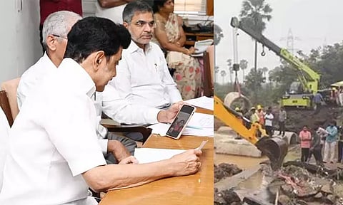 மாநில அவசரகால செயல்பாட்டு மையத்தில் தென் மாவட்டங்களில் ஏற்பட்டுள்ள வெள்ள பாதிப்புகள் குறித்து முதல்-அமைச்சர் ஆய்வு