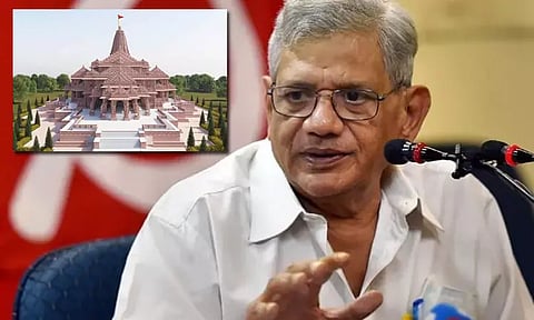 ராமர் கோவில் திறப்புவிழா: நாங்கள் கலந்து கொள்ளமாட்டோம் - சீதாராம் யெச்சூரி நிராகரிப்பு