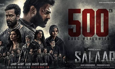 உலக அளவில் ரூ.500 கோடி வசூல் செய்த சலார்...!