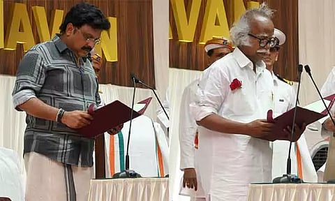 கேரள மந்திரி சபையில் மாற்றம்; 2 புதிய மந்திரிகள் பதவியேற்பு