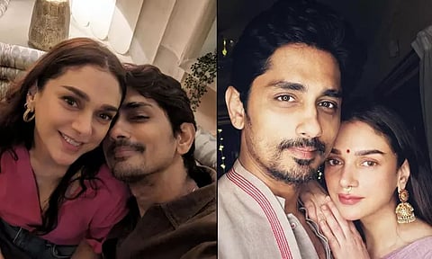 இருவரும் காதலிக்கிறீர்களா..? இல்லையா..? சித்தார்த்-அதிதி ராவ் புகைப்படத்தால் குழம்பிய ரசிகர்கள்