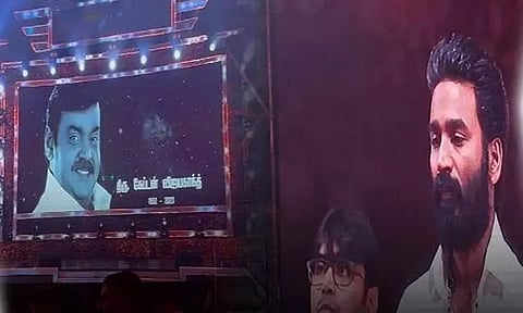 நிகழ்ச்சி துவங்கும் முன் கேப்டன் மில்லர் படக்குழு நடத்திய நெகிழ்ச்சி செயல்...!