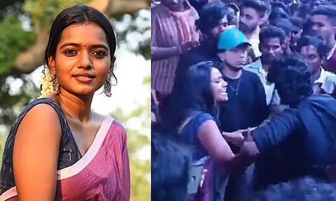 இசை வெளியீட்டு விழாவில் பாலியல் சீண்டல்... தனுஷ் ரசிகருக்கு தர்ம அடி கொடுத்த நடிகை...!