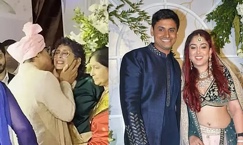 மகளின் திருமண விழாவில் நடந்த சுவாரஸ்யம்... யாரும் எதிர்பார்க்காததை செய்த அமீர்கான்...!