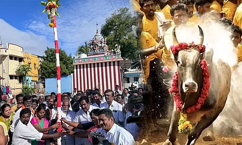 உலகப் புகழ்பெற்ற அலங்காநல்லூர் ஜல்லிக்கட்டு போட்டிக்கான முகூர்த்தக்கால் நடப்பட்டது..!