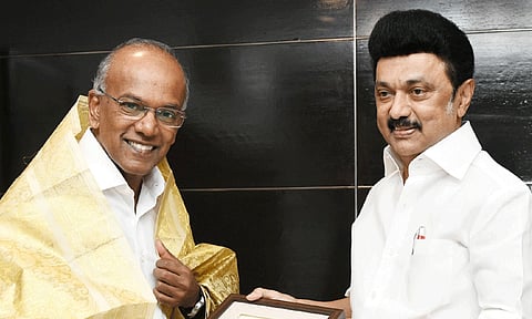 முதல்-அமைச்சர் மு.க.ஸ்டாலினுடன் சிங்கப்பூர் உள்துறை மந்திரி சந்திப்பு...!