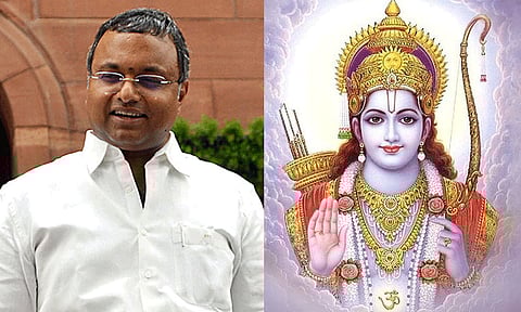 'ராமர் தீவிரமான அசைவ பிரியர்' - ராமாயணத்தை மேற்கோள் காட்டி கார்த்தி சிதம்பரம் சர்ச்சை பதிவு