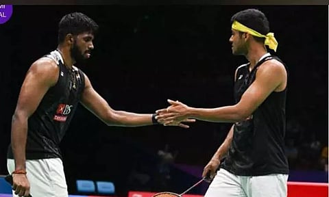 சாத்விக் - சிராக் ஷெட்டி ஜோடி (image courtesy: BAI Media twitter)